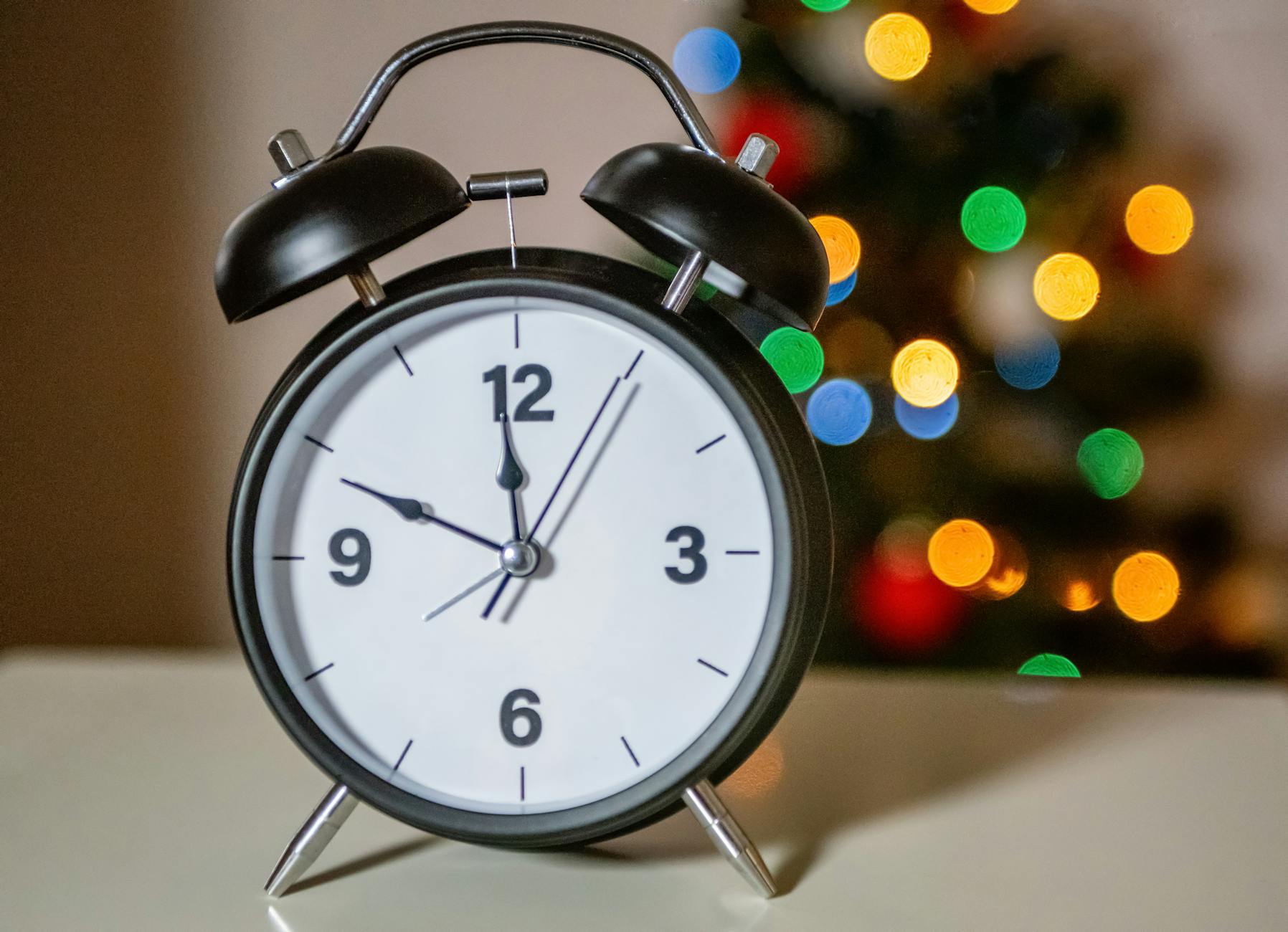 close up shot of an analog alarm clock